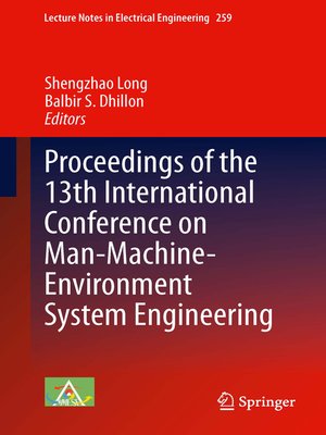 cover image of Proceedings of the 13th International Conference on Man-Machine-Environment System Engineering
